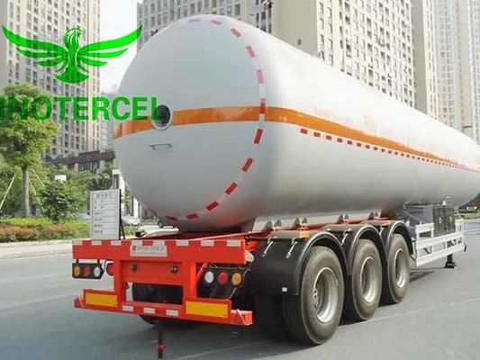 55000Ltr গ্যাস ট্যাঙ্ক সেমি ট্রেলার তিন অক্ষের Lng সেমি ট্রেলার