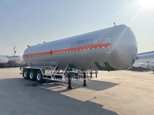 30CBM -60CBM সেমি ট্যাঙ্কার ট্রেলার পেন্টান সেমি ট্রেলার 3 অক্ষ / 4 অক্ষ