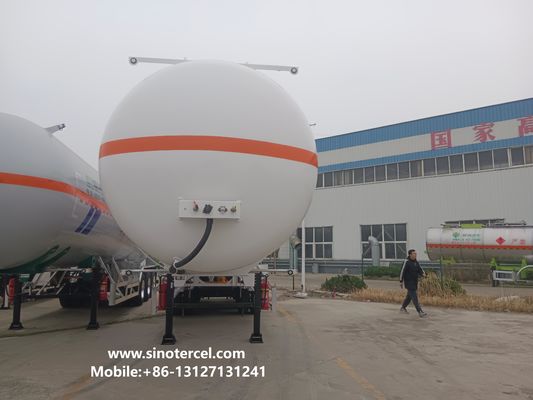 30CBM -60CBM সেমি ট্যাঙ্কার ট্রেলার পেন্টান সেমি ট্রেলার 3 অক্ষ