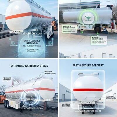 30000L-60000L সেমি ট্যাঙ্কার ট্রেলার Lpg সেমি ট্রেলার 3axles/4 axles
